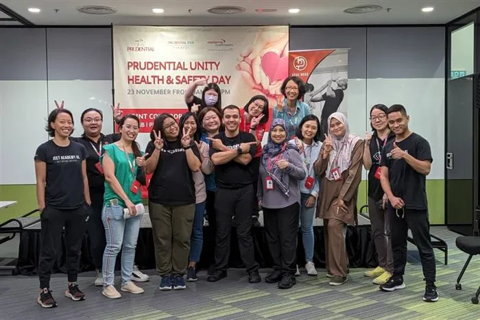 Team photo at a Prudential Unity Health and Safety Day workshop
